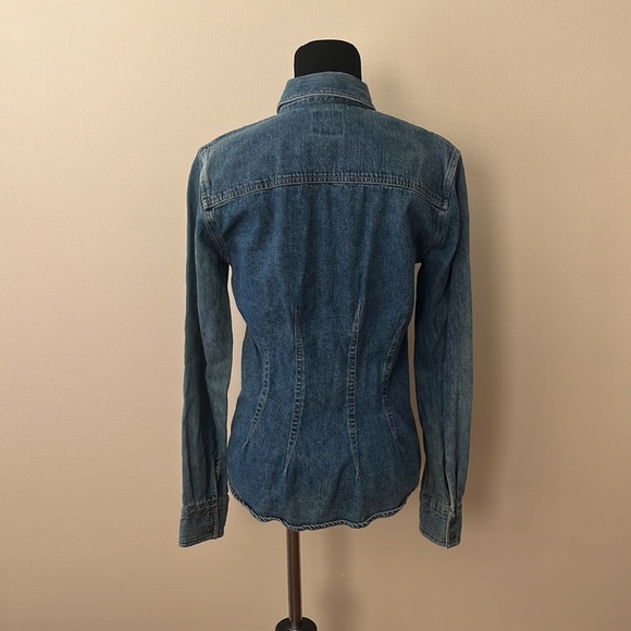 Vintage American Eagle Denim Shirt Jacket - Picture 7 of 13